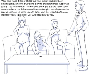 histórias em quadrinhos família terapia, threesome , pregnant 