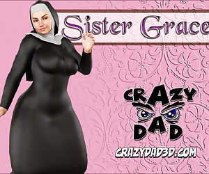 histórias em quadrinhos crazydad3d a irmã Graça, sister , 3d 