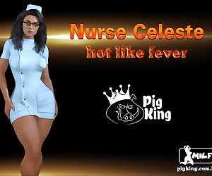 english comics Nurse Celeste, glasses  blowjob