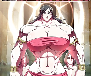 manga giantess fan déesse de l' trinity.., big boobs  transformation