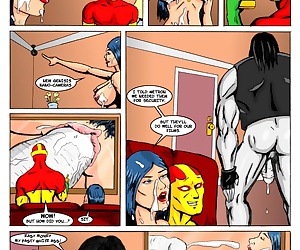  comics Valentines Surprise, threesome  superheroes