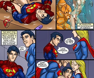 fumetti superboy, threesome , yaoi  incest