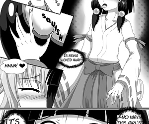 漫画 巫女 X 怪物 1, yuri , lactation  lesbian
