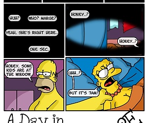  comics A Day In The Life Of Marge, threesome , incest 