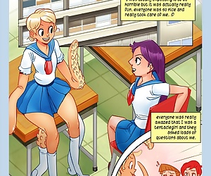 comics La Neue Mädchen, yuri , tentacles 